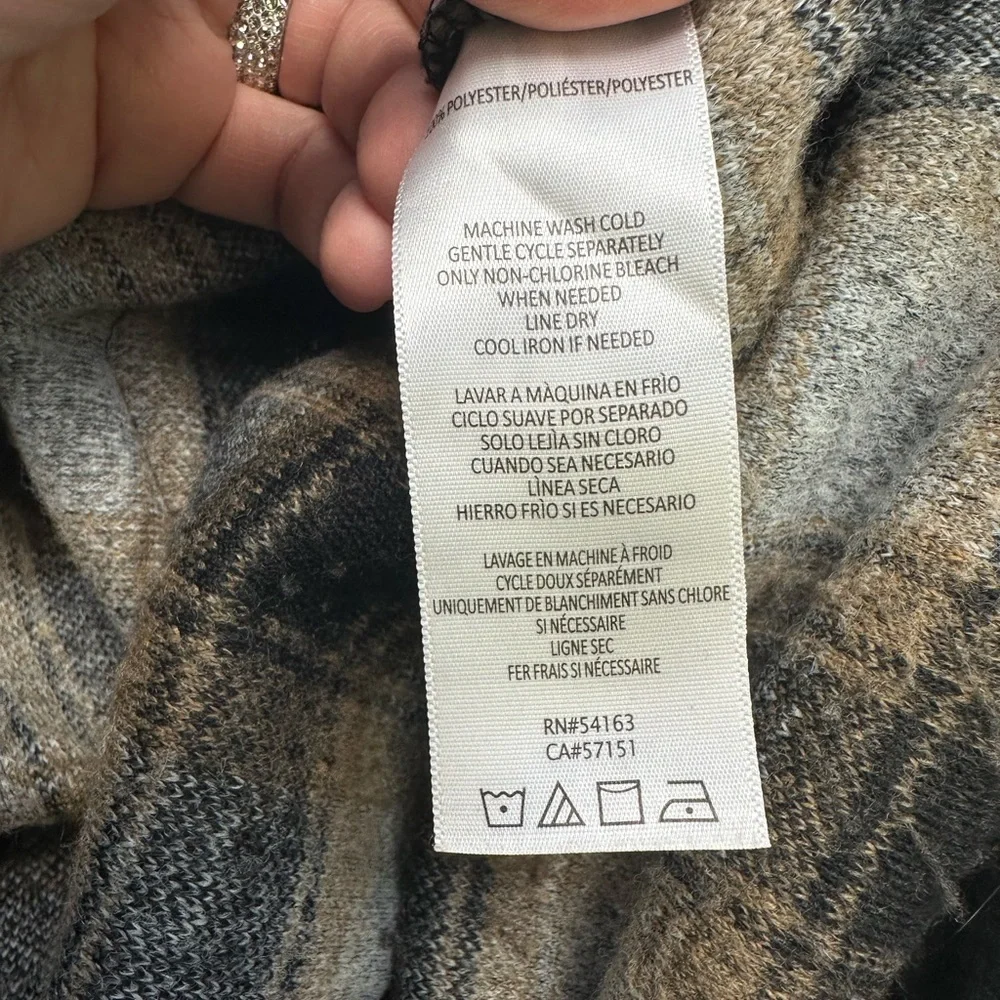 Calvin Klein Jeans Women's Checkered Utility Jacket - Black and brown